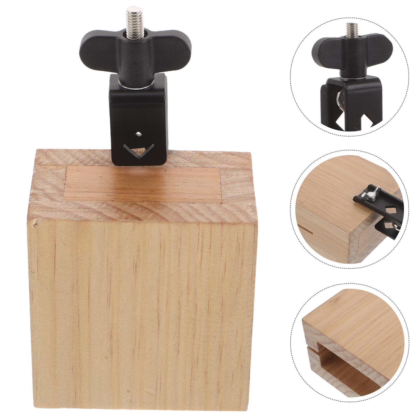 Musical Instrument Kit - Square Wooden Cowbell for Drum Kit