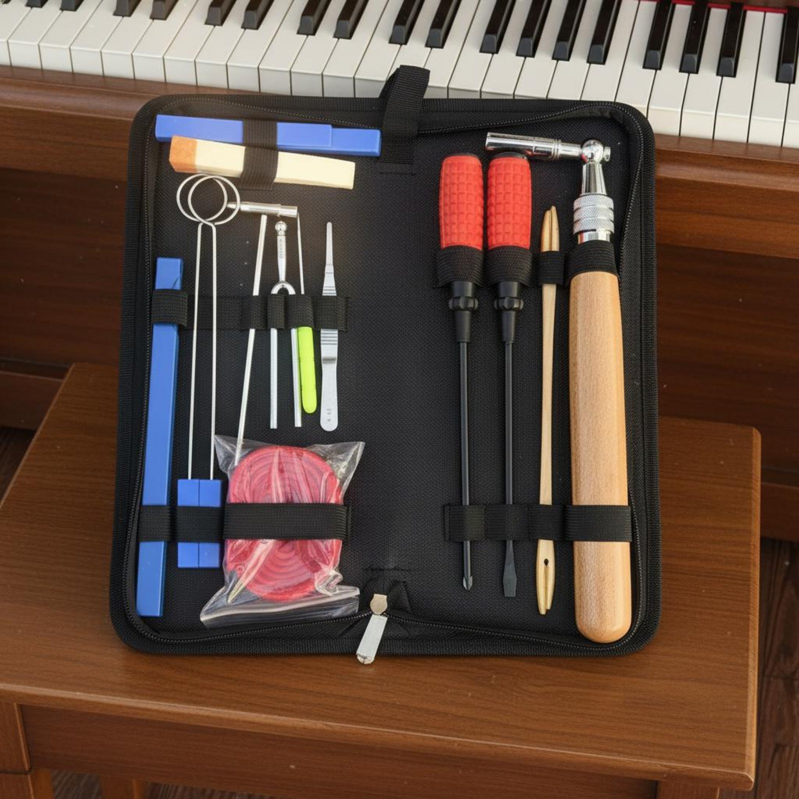 Musical Instrument Kit - 16 Pieces Piano Tuning Kit Portable