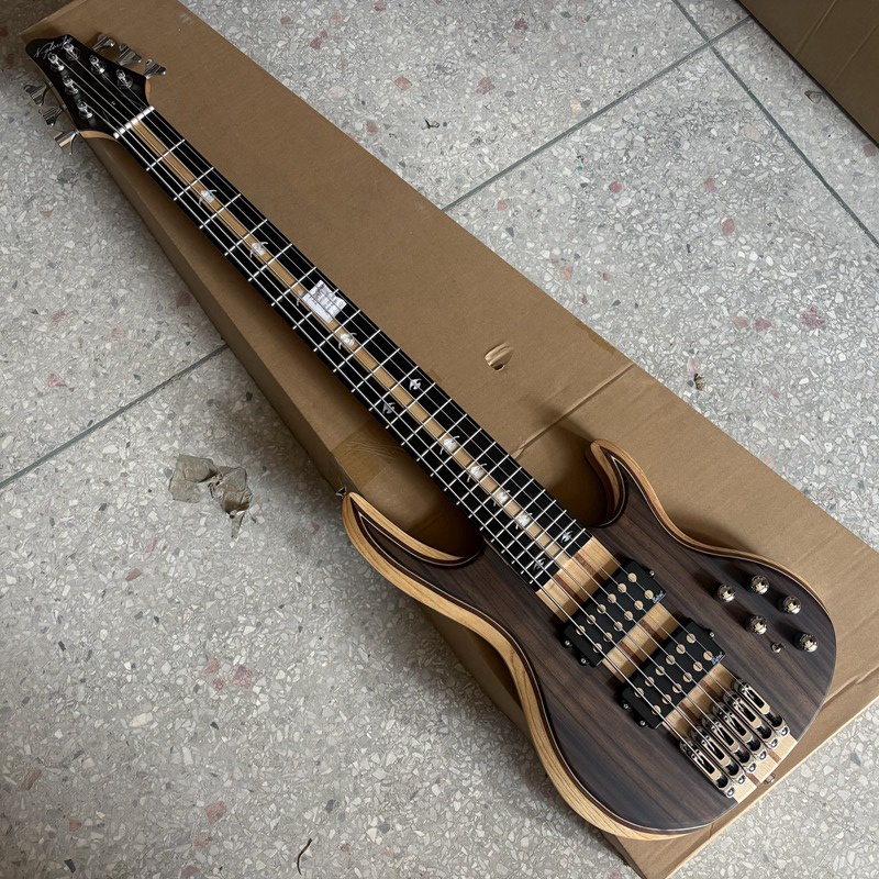 Bass Guitar Fretless - Active 6 String Electric Bass Guitar