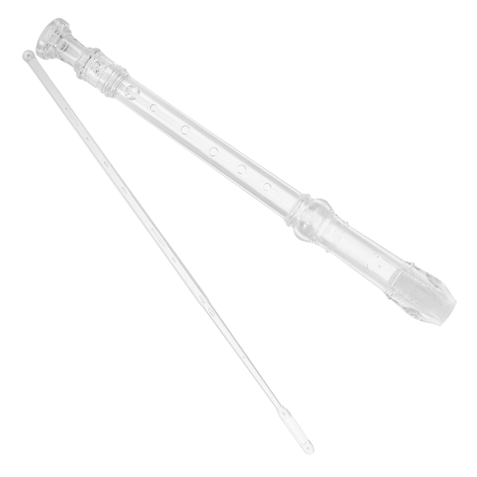 1Set Soprano Recorder Transpar - Soprano Recorder Plastic ulasan dan harga