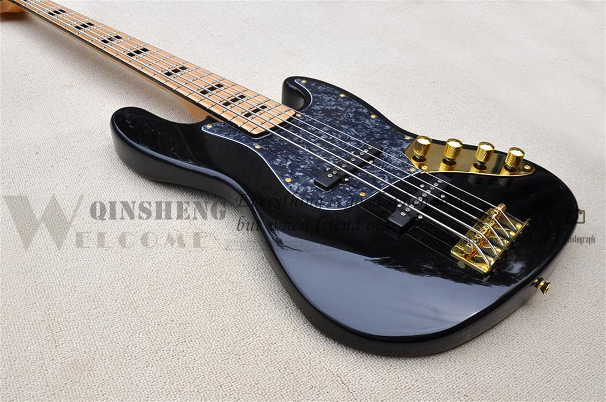 5 Strings Bass Guitar Jaz Blac - Bass Guitar Fretless ulasan dan harga