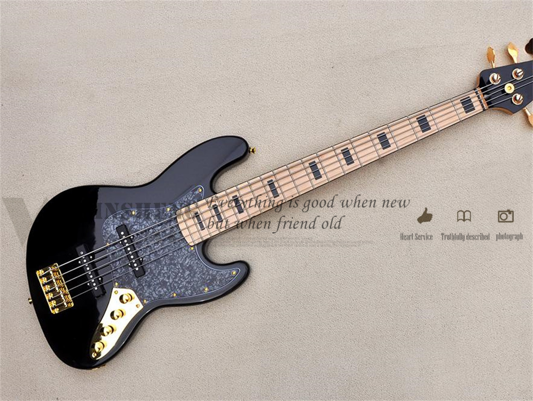 5 Strings Bass Guitar Jaz Blac - Bass Guitar Fretless ulasan dan harga