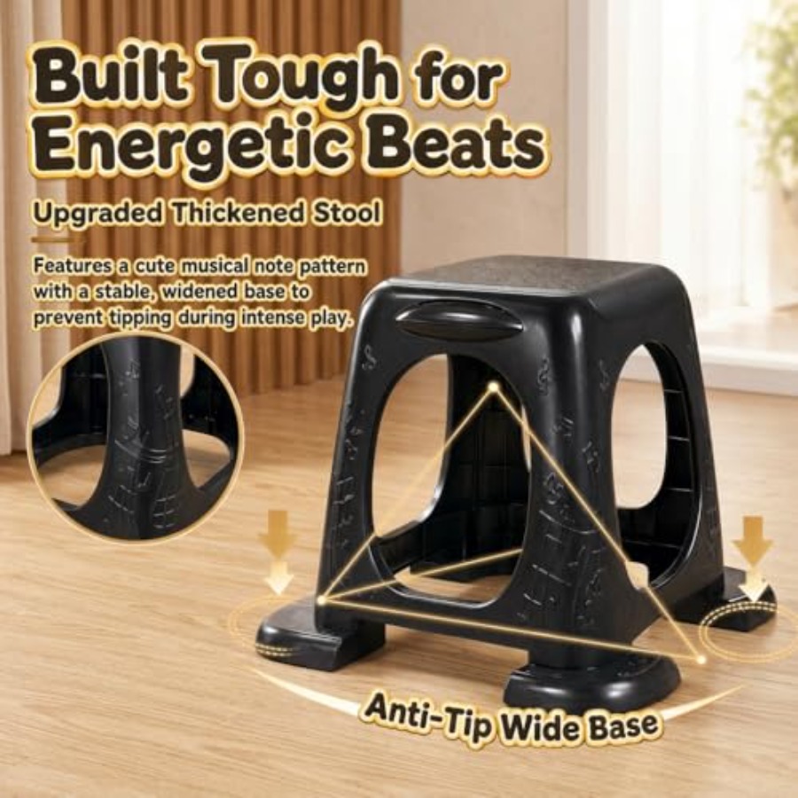 Drum Set for Toddlers 3-5, 5 P - Musical Instrument Kit ulasan dan harga