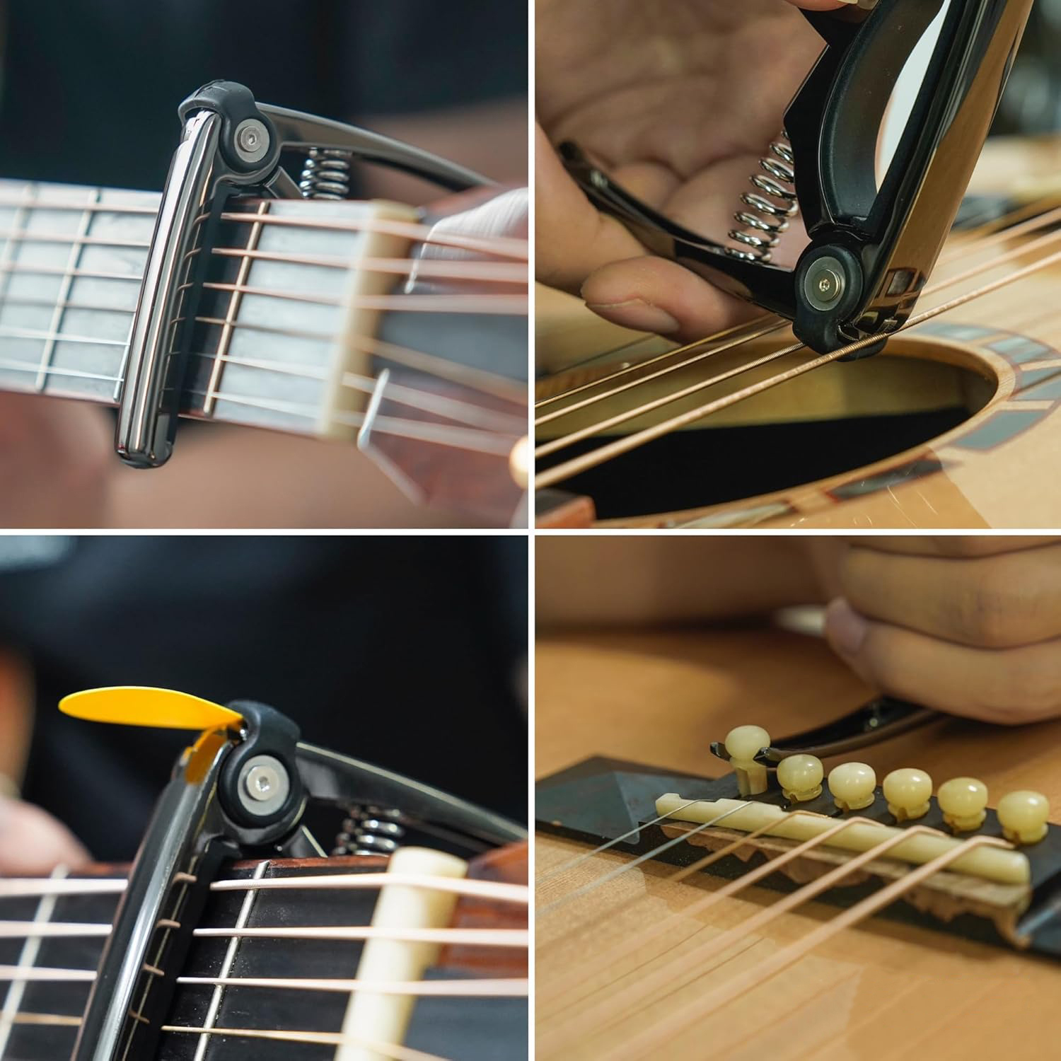 4-in-1 Guitar Capo for 6 Strin - Musical Instrument Ukulele ulasan dan harga