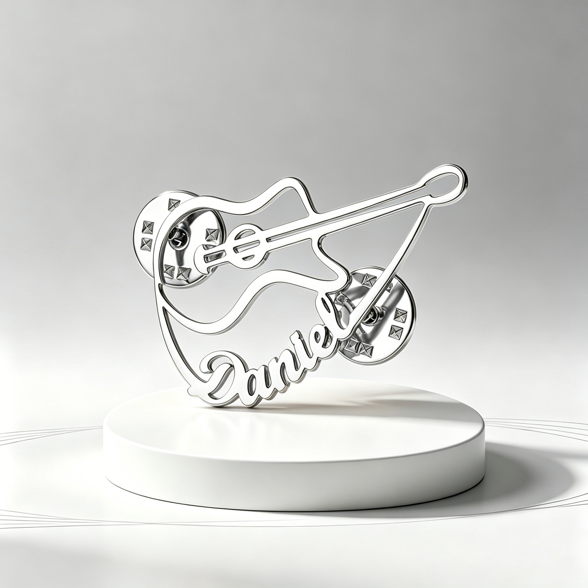 Custom Violin Pin Brooch Stain - Musical Instrument With Name ulasan dan harga