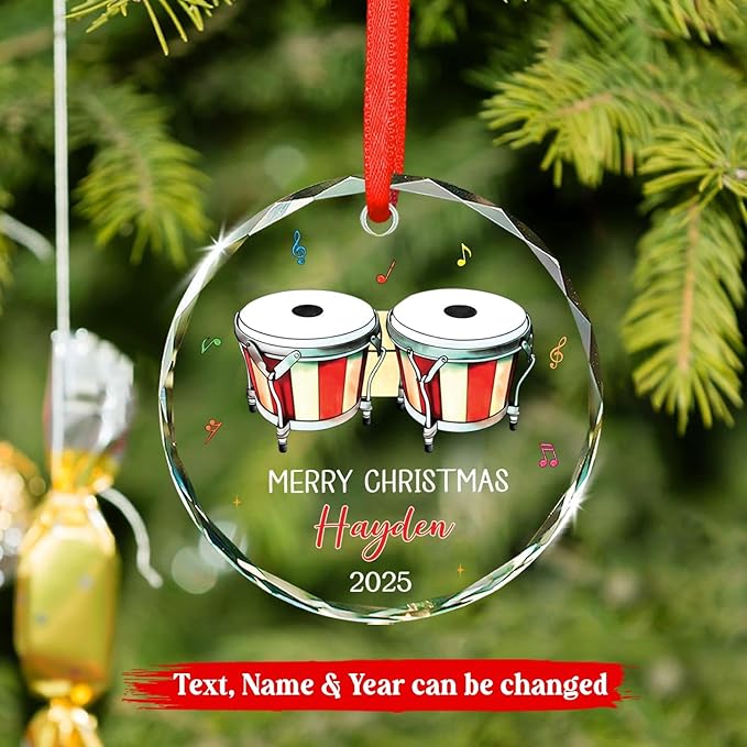 Bongo Drum Player Christmas Or - Musical Instrument With Name ulasan dan harga