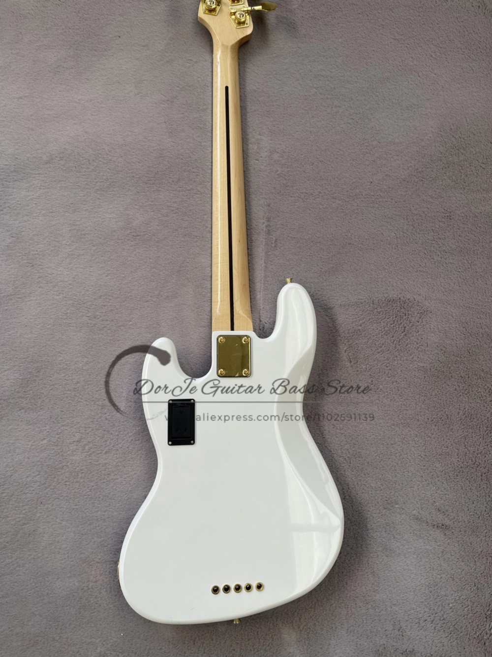 5 string white bass, golden fi - Bass Guitar Fretless ulasan dan harga