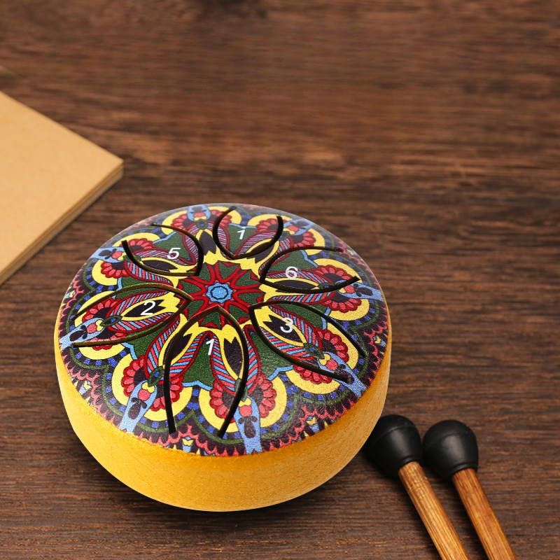 3 Inch Tongue Drum 6 Tone Mini - Musical Instrument Kit ulasan dan harga
