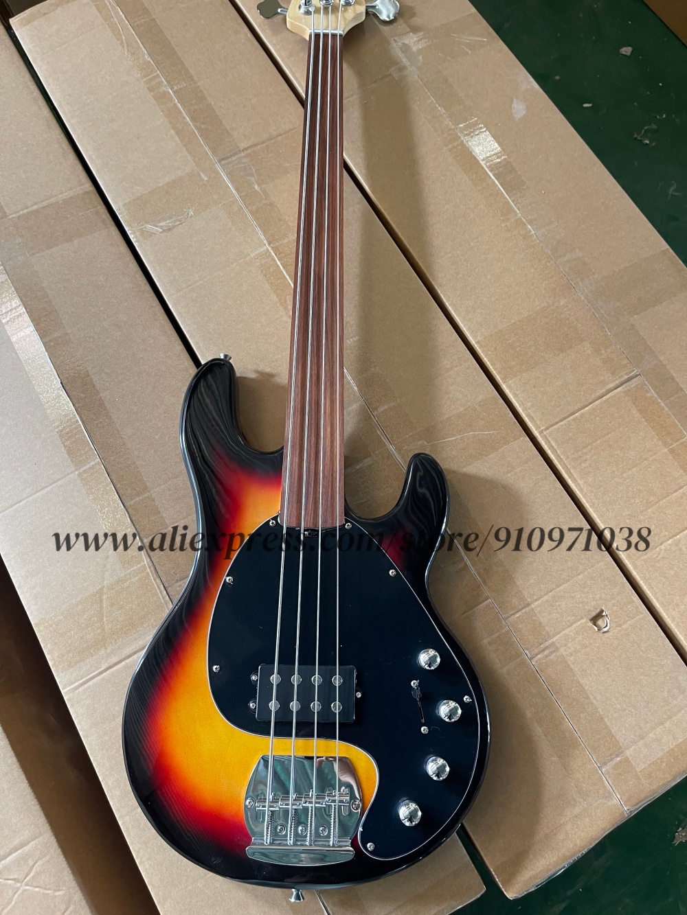 Sunset bass, 4 string bass, fi - Bass Guitar Fretless ulasan dan harga