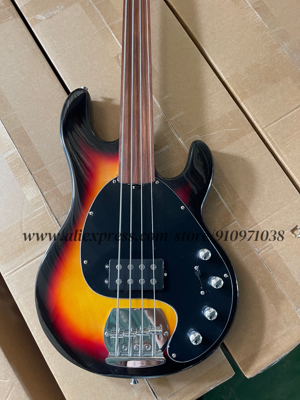 Sunset bass, 4 string bass, fi - Bass Guitar Fretless ulasan dan harga