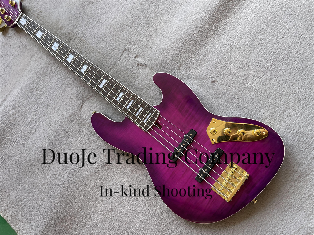 Fuchsia Electric bass 5-string - Bass Guitar Fretless ulasan dan harga