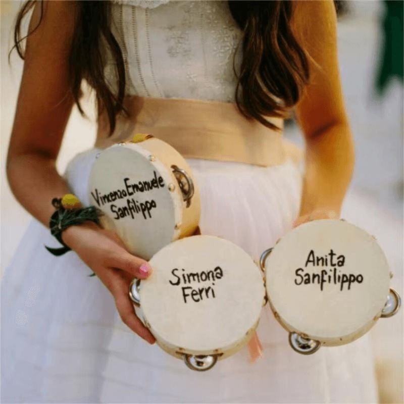 3/5PCS ﻿ Wedding Tambourine Dr - Musical Instrument With Name ulasan dan harga