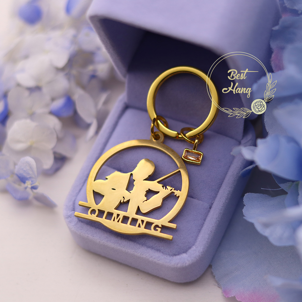 Custom Name Birthstone Pendant - Musical Instrument With Name ulasan dan harga