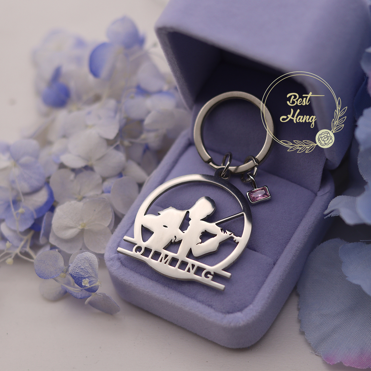 Custom Name Birthstone Pendant - Musical Instrument With Name ulasan dan harga