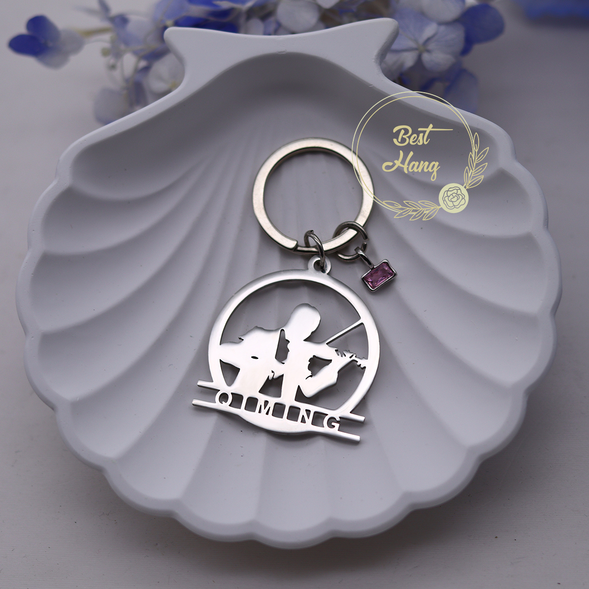 Custom Name Birthstone Pendant - Musical Instrument With Name ulasan dan harga
