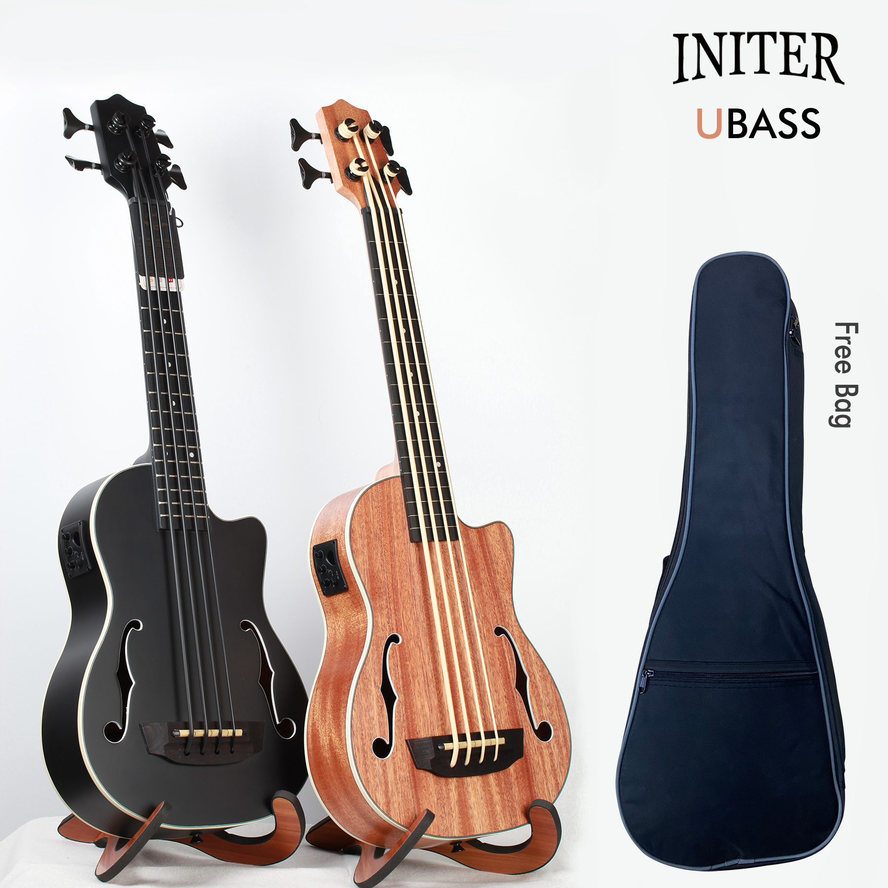 INITER 30 inches fretless/fret - Bass Guitar Fretless ulasan dan harga