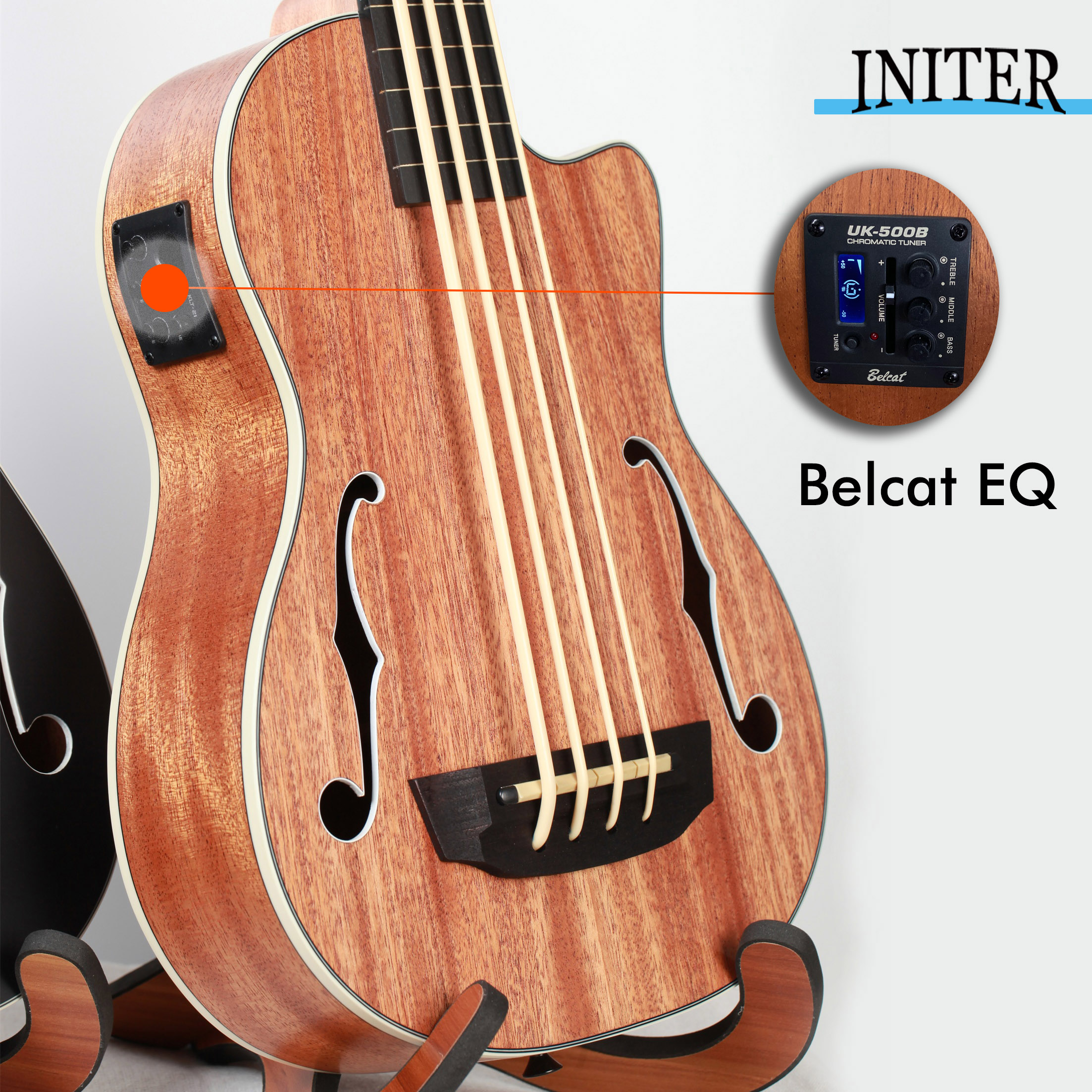 INITER 30 inches fretless/fret - Bass Guitar Fretless ulasan dan harga