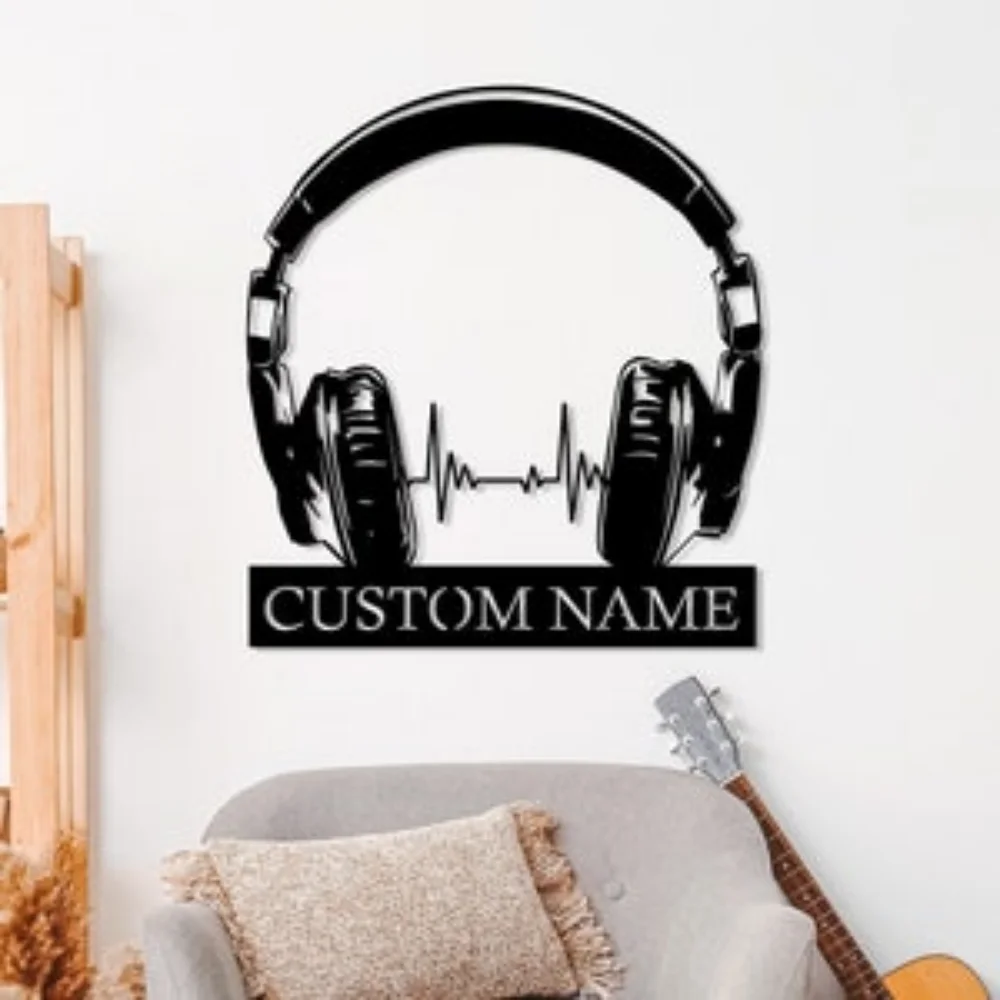 Metal Wall Art - Custom Earpho - Musical Instrument With Name ulasan dan harga