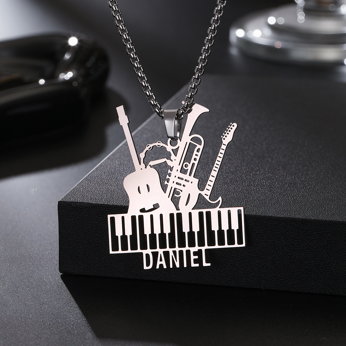 Custom Name Necklaces For Wome - Musical Instrument With Name ulasan dan harga