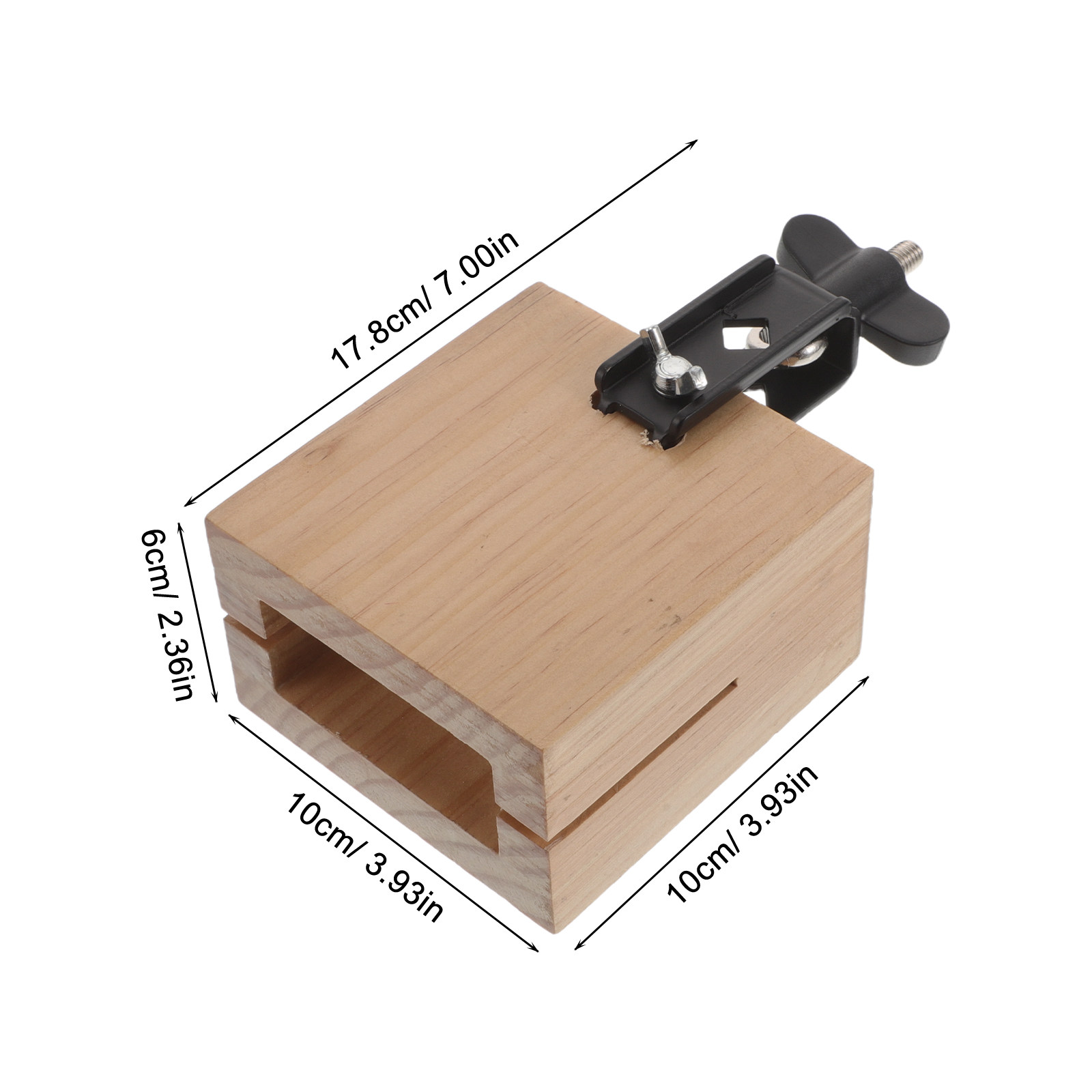 Wooden Cowbell Square Mini Jam - Musical Instrument Kit ulasan dan harga