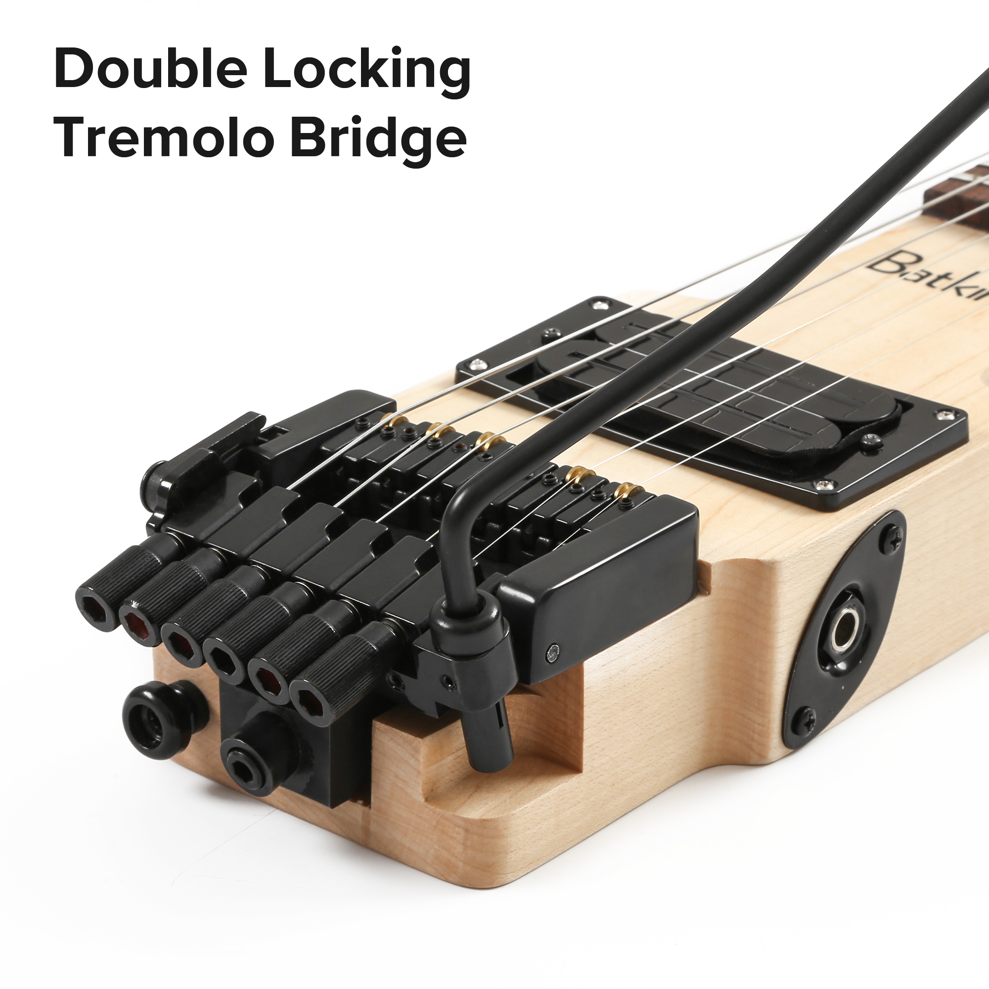 Batking Travel Electric Guitar - Bass Guitar Fretless ulasan dan harga