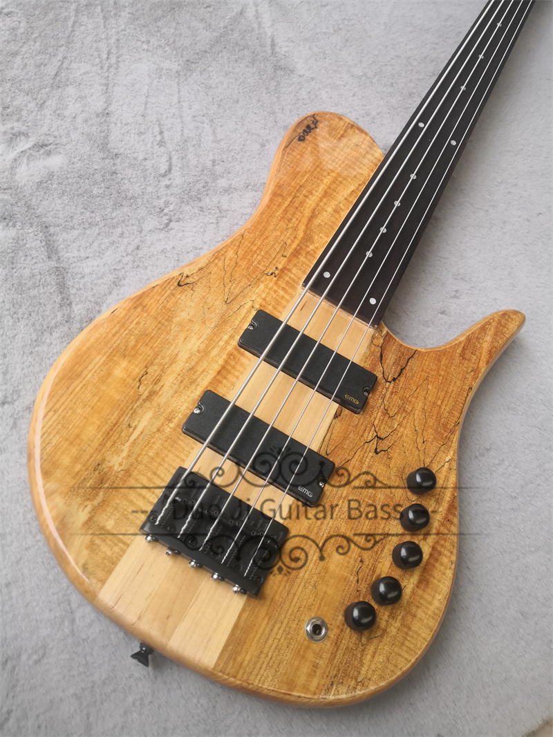 Naturl Bass,5 Strings Bass Gui - Bass Guitar Fretless ulasan dan harga