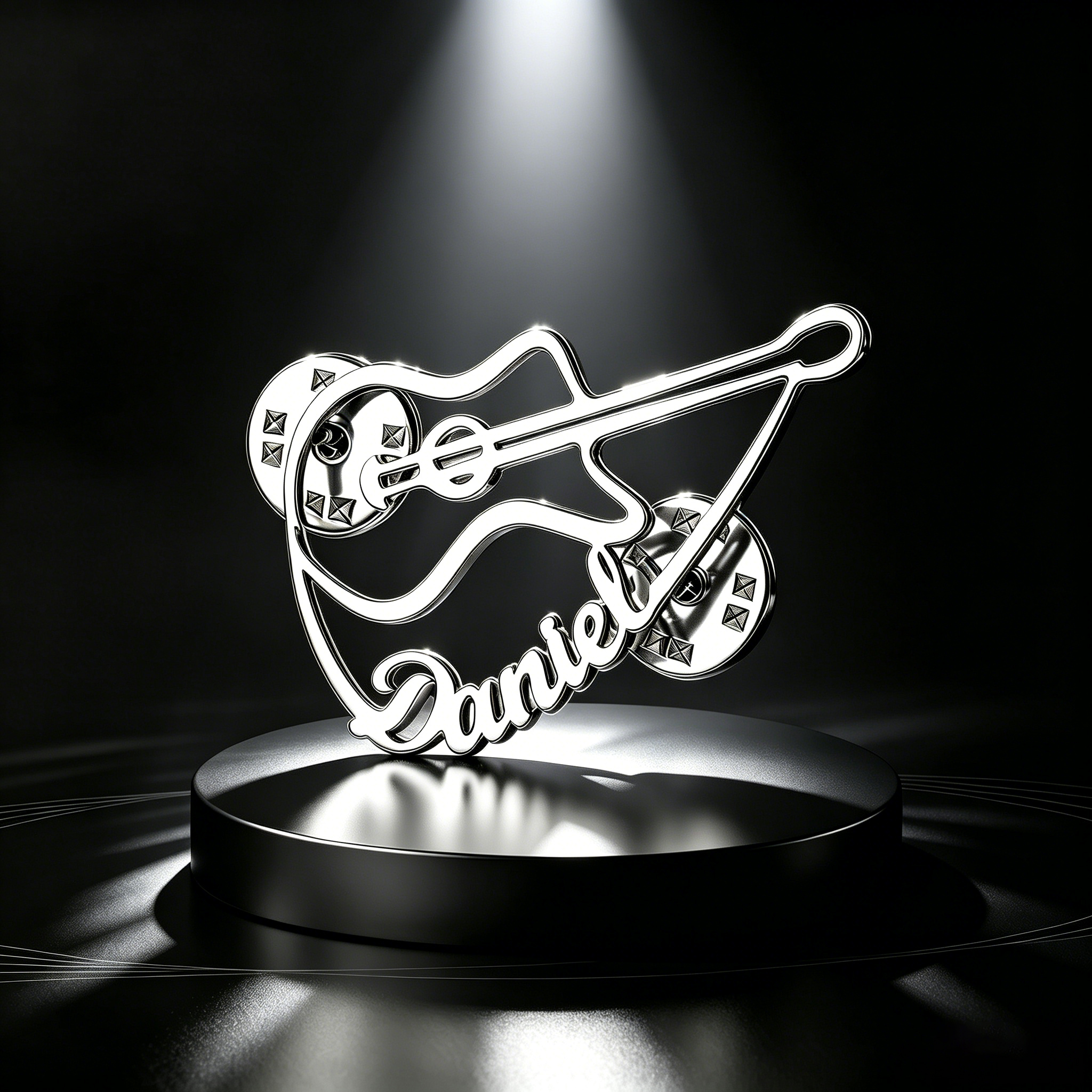 Personalized Violin Brooch Cus - Musical Instrument With Name ulasan dan harga