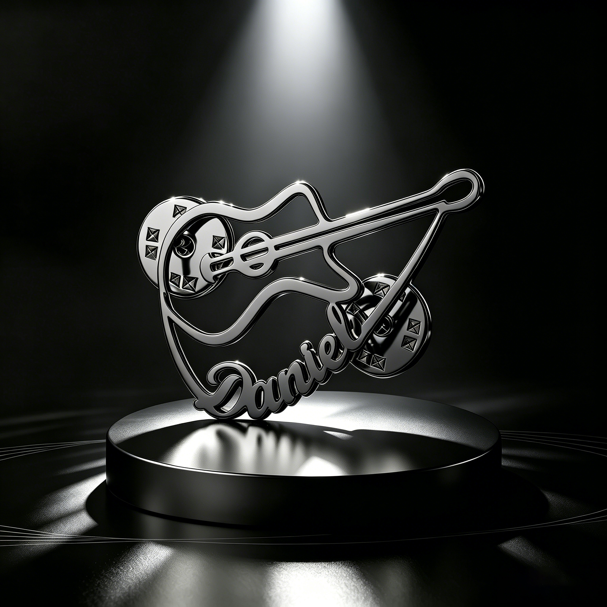Personalized Violin Brooch Cus - Musical Instrument With Name ulasan dan harga