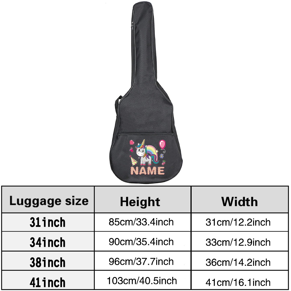 Customized Name Guitar Bag 36- - Musical Instrument With Name ulasan dan harga