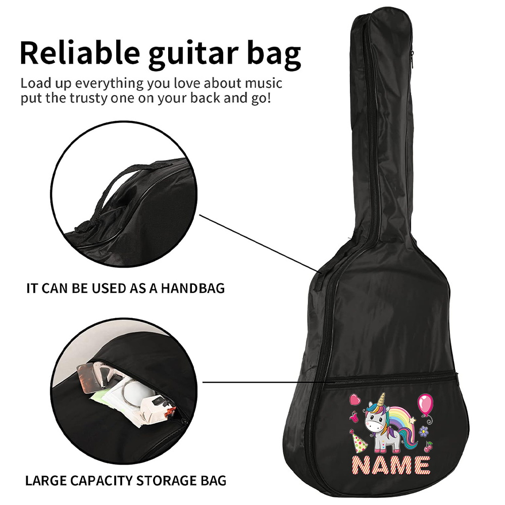 Customized Name Guitar Bag 36- - Musical Instrument With Name ulasan dan harga