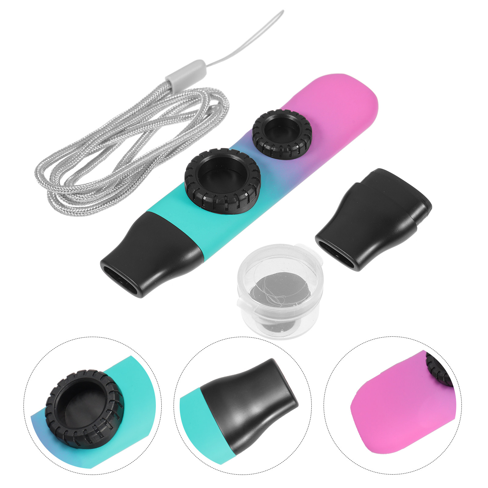 1Set Dual Hole Kazoo Portable  - Musical Instrument Ukulele ulasan dan harga