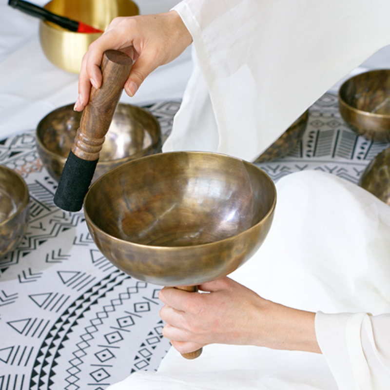 Tibetan Sound Bowls Relax Hand - Musical Instrument Kit ulasan dan harga