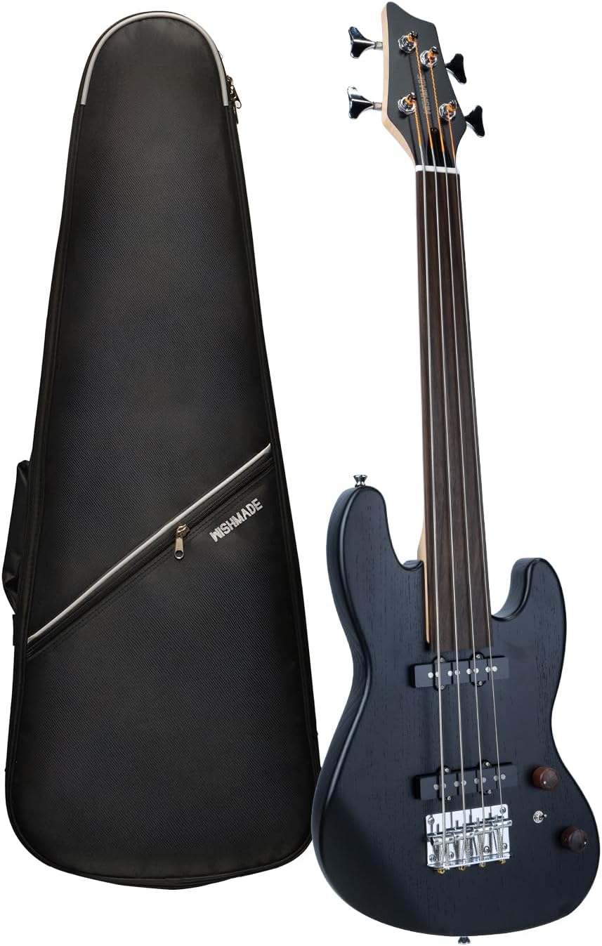 4-String Fretless Electric Tra - Bass Guitar Fretless ulasan dan harga