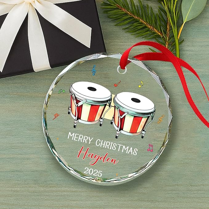 Bongo Drum Player Christmas Or - Musical Instrument With Name ulasan dan harga