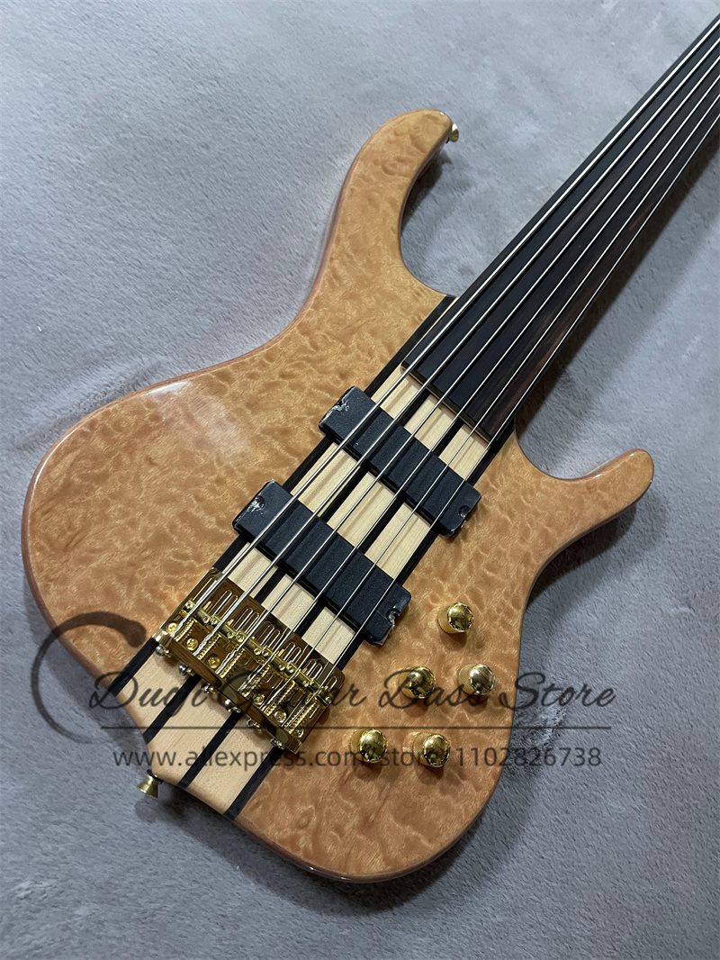 6 Strings bass Fretless Bass S - Bass Guitar Fretless ulasan dan harga