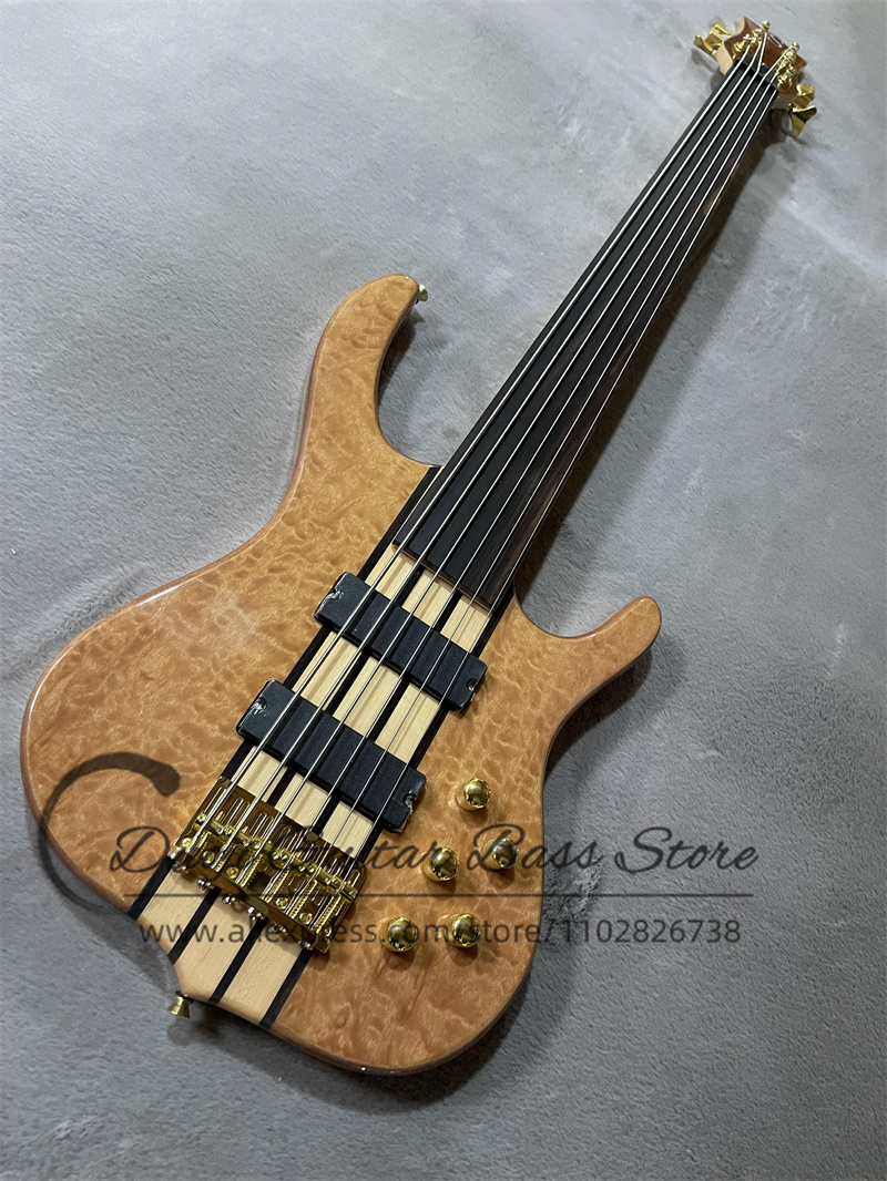 6 Strings bass Fretless Bass S - Bass Guitar Fretless ulasan dan harga