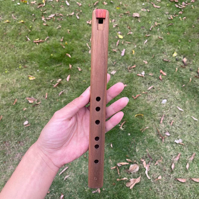 6 Holes Short Flute G Key Wood - Wooden Flute Native ulasan dan harga