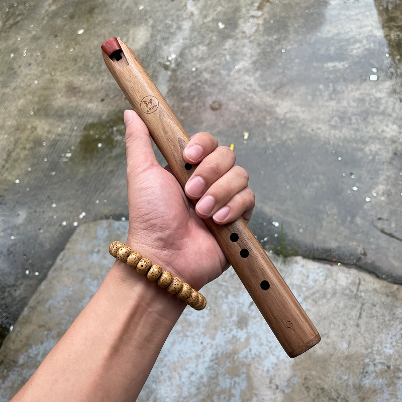 6 Holes Short Flute G Key Wood - Wooden Flute Native ulasan dan harga